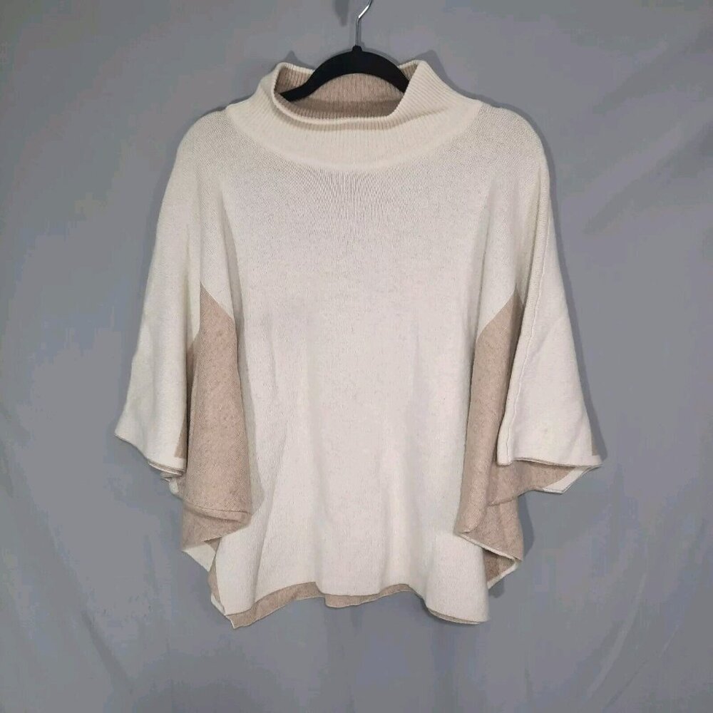 Note di Anita Sweater Womens One Size Wool Cashmere Blend Poncho Cape ITALY